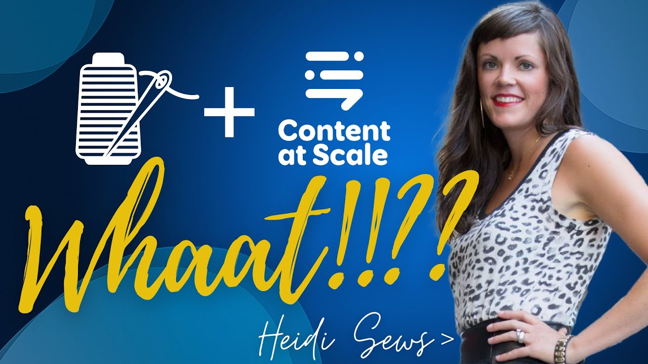 From Fashion Designer to Content Champion: How Sew Heidi Dominates with Content at Scale!