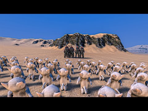 10 CHUCK NORRIS vs 500 SUPER KITTENS - Ultimate Epic Battle Simulator UEBS