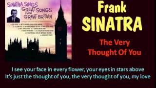 The Very Thought Of You Frank Sinatra   Lyrics