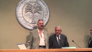 The mayor Tomas Regalado and Emile Farah Award