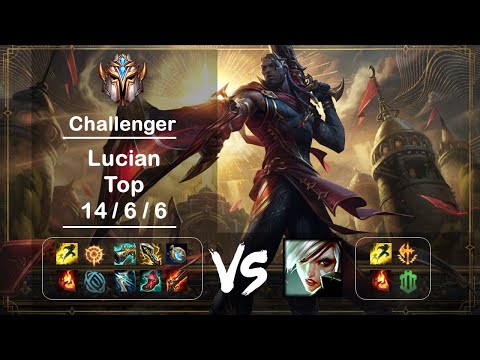 Top Lucian vs Riven KR Challenger Patch 12.8