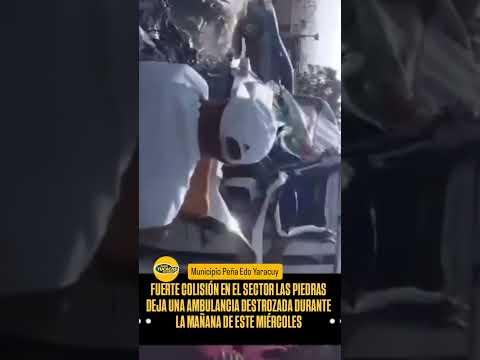 Accidente en el sector las piedras de Yaritagua municipio peña estado Yaracuy