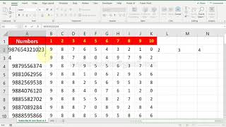 Superb Trick to SPLIT NUMBERS dynamically in excel