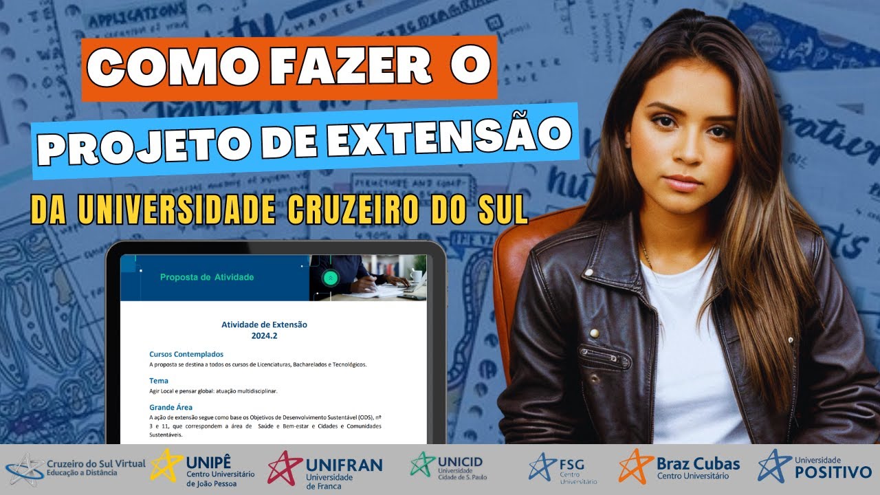 COMO FAZER O PROJETO DE EXTENSÃO DA CRUZEIRO DO SUL  PASSO A PASSO 2024.2