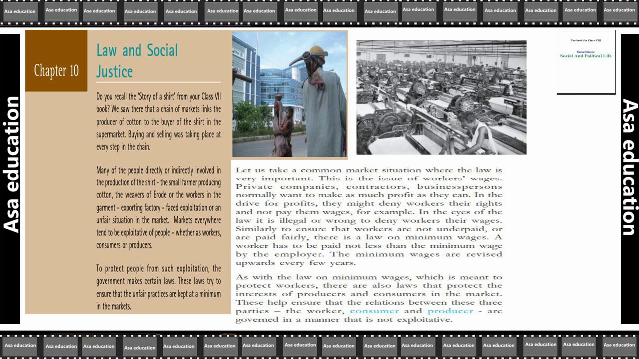 Ch 10.1 Law and Social Justice (Civics, Grade 8, CBSE)  Hindi Exp Reloaded Version