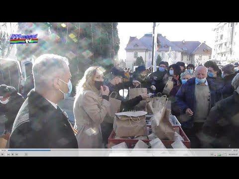 Jurnal MUSCEL TV 01.12.2021 Fasole și cârnați în Piața Primăriei Câmpulung