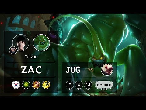 Zac Jungle vs Lee Sin - KR Challenger Patch 9.24