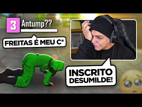 FREITAS chorou AO VIVO após ser XINGADO pelo seu INSCRITO! - free fire