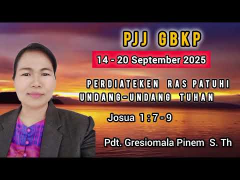 GBKP Distance Learning Date 14-20 September 2025