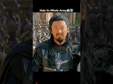 Goddess of Death and odin's daughterHela Vs whole army of Asgard#shorts #ytshorts #marvel#trending