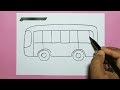 Cara Menggambar Bus Yang Mudah Untuk Pemula