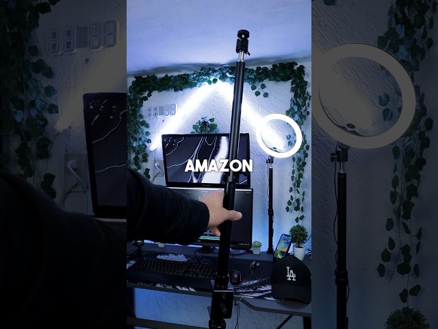 Vídeo relacionado con JEBUTU MS05 Soporte Superior para Cámara, 37-104cm Soporte de Escritorio para Cámara, Brazo Articulado Desmontable de 3 Secciones con rótula de 1/4" para DSLR, Webcam, Proyector