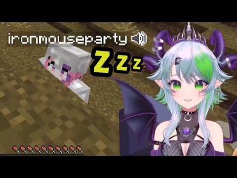 Ironmouse's Epic Minecraft Nap! Ft. Froot & Haruka