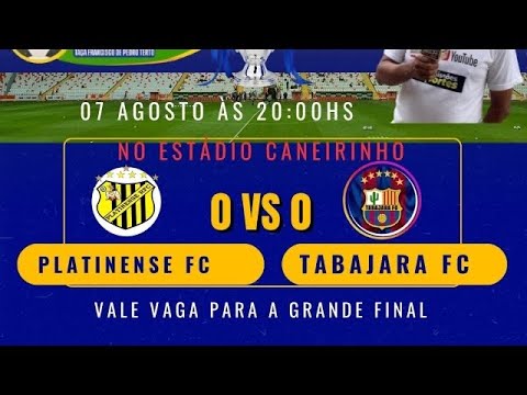 CAMPEONATO VETERANOS FINAL| PLATINENSE X TABAJARA