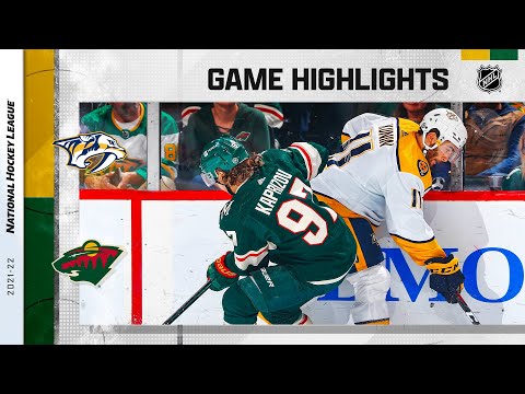 Predators @ Wild 10/24/2021 | NHL Highlights