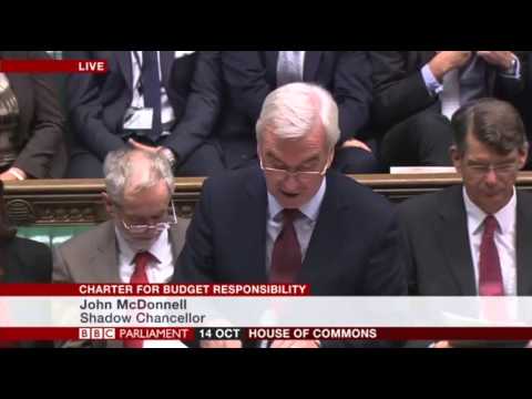 John McDonnell (Shadow Chancellor) sets the record straight on the 2008 economic crash