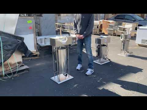 30 L Commercial Vertical Manual Churrera Churros Machine  Sausage Stuffer Meat Filler