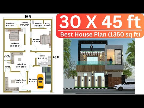 15x30 House Plan 15 x 30 Ghar Ka Naksha Small House Plans Design 450 sq ft house Plans