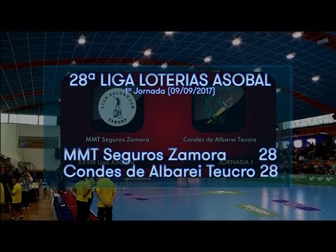 LIGA LOTERIAS ASOBAL J01 MMT Seguros Zamora - Conds de Albarei Teucro 28 - 28