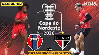 AO VIVO MARANHÃO 2x3 FERROVIÁRIO | COPA DO NORDESTE 2ª RODADA - 28/03/2026