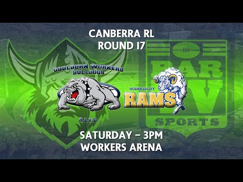 2018 Canberra RL 1st Grade Round 17 - Goulburn Workers Bulldogs v Woden Valley Rams