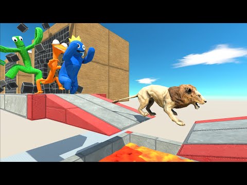 Jump Over Lava Lake | Escape From Rainbow Friends - ARBS