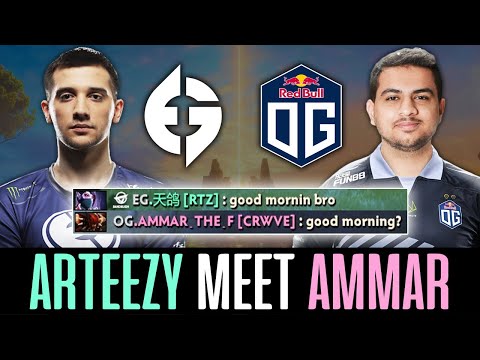 When ARTEEZY meet AMMAR - OG vs EG btm lane DOTA 2