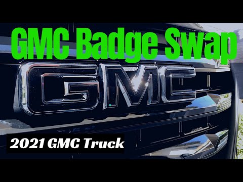 Truck Badge Removal: 2021 GMC Truck logo swap from front grill