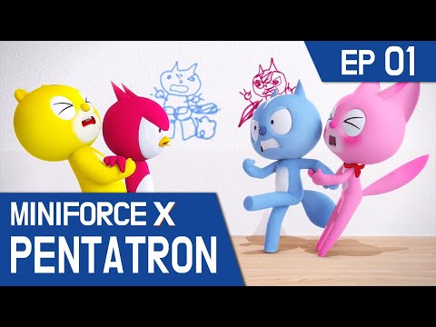 [KidsPang] MINIFORCE X PENTATRON Ep.1: The Mystery of the Doodles