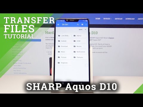 How to Transfer Data in SHARP Aquos D10 - Move Files to SD Card