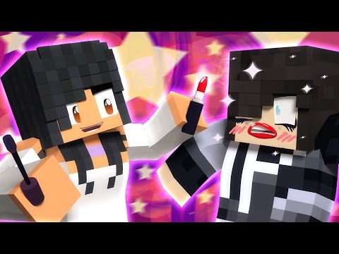Aphmau - Zane With Lipstick! | Do Each Other's Make-Up In Minecraft!