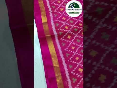 Gajari Daliya Bhat Single Ikat Silk Stole