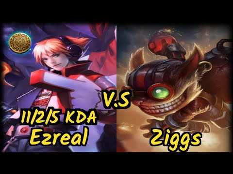 Anderu (EZREAL) vs ZIGGS - 11/2/5 KDA BOTTOM ADC GAMEPLAY - OC Ranked DIAMOND