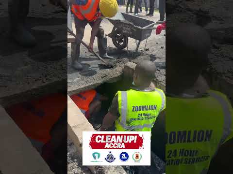 Clean Up Accra Campaign : Watch the Massive Drain Clearance at Shiabu Night Market