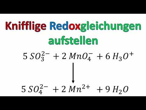 Schwere Redoxgleichung aufstellen in 6 einfachen Schritten | Redoxreaktion im Sauren oder Basischen