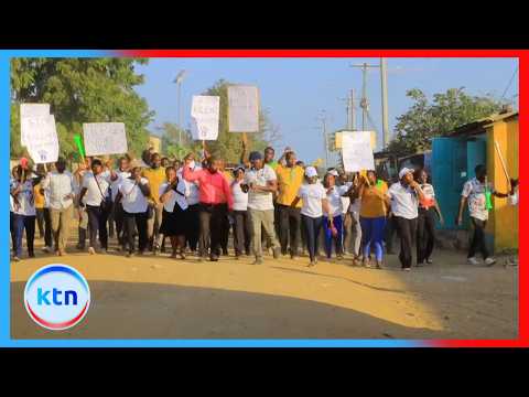 KUPPET teachers in Kitui demonstrate over the murder of two teachers