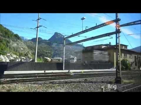 From Zürich to Bern and Brig with the train, Switzerland