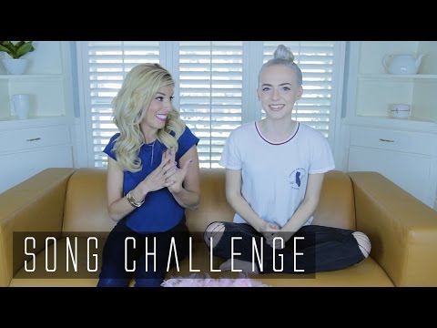 GUESS THAT SONG CHALLENGE // Madilyn Bailey & Rebecca Zamolo // Madilyn Minute