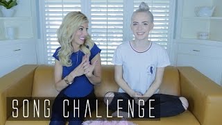 GUESS THAT SONG CHALLENGE // Madilyn Bailey & Rebecca Zamolo // Madilyn Minute