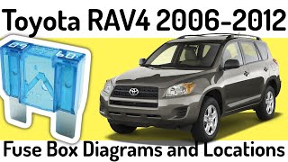 (2006-2012) Toyota RAV4 Fuse Box Diagrams and Fuse Panel Locations✅