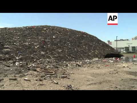 A Boston public works official says the towering piles of snow left over from the city's record-sett