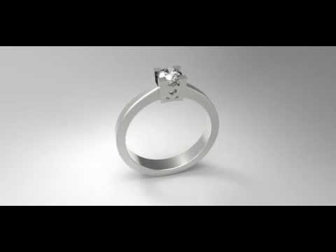 DIAMOND ENGAGEMENT RING -R188-