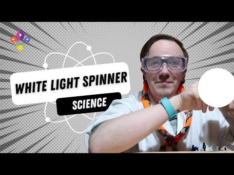 White Light Spinner (Newton Disc) | SCOUTADELIC #Science