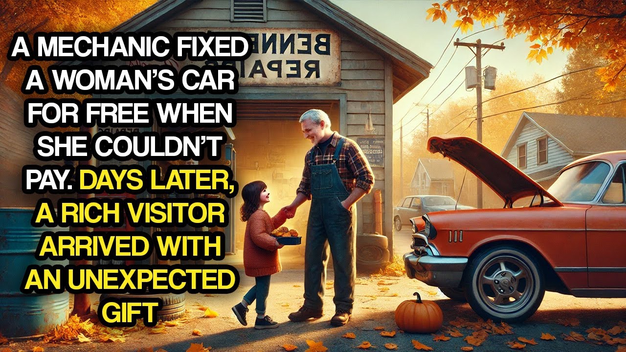 A Mechanic Fixed A Woman's Car For Free When She Couldn't Pay. Days Later, A Rich Visitor Arrived..
