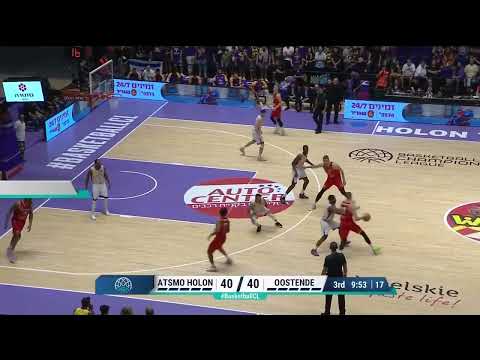 Hapoel Atsmon Holon Highlights vs  FILOU OOSTENDE