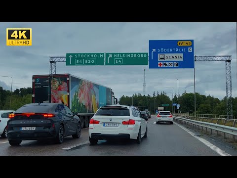 4k driving in Sweden Södertälje 🇸🇪