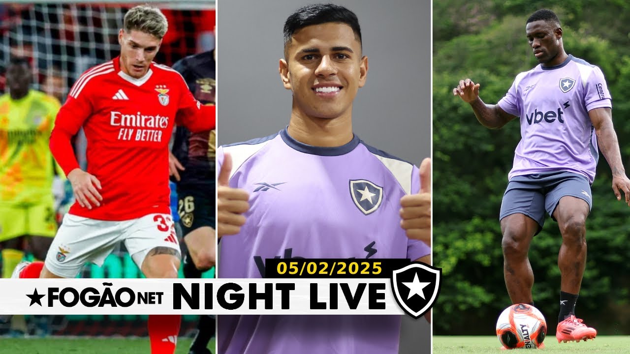 NIGHT LIVE | Botafogo tenta Rollheiser; David Ricardo anunciado; Bastos deve jogar