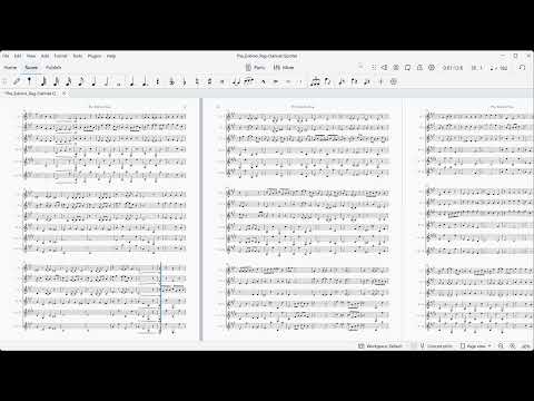 Clarinet Sheet Music - The Eskimo Rag (George Botsford).   Arranged for clarinet quintet.  Full Score and Parts. image 2