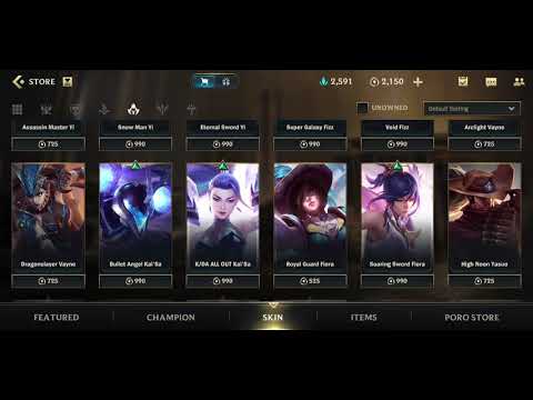 buying yasuo's skins