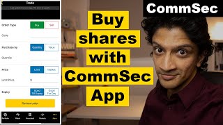 CommSec Mobile App - How to buy shares